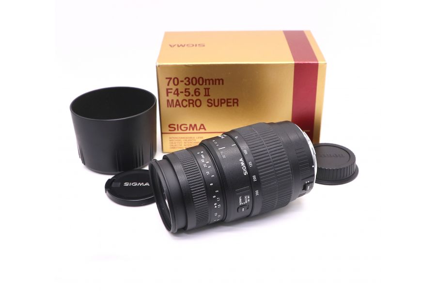 Sigma AF 70-300mm f/4-5.6 Macro Super II for Canon EF в упаковке