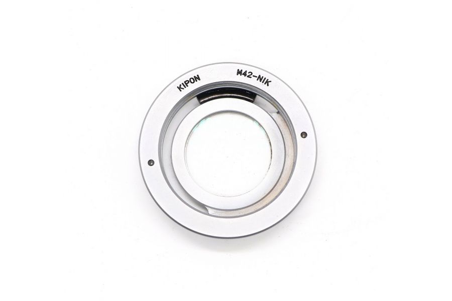 Adapter Kipon M42 - Nikon F с линзой и чипом