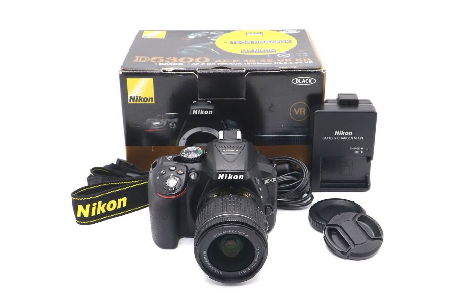 Nikon D5300 kit в упаковке (пробег 79340 кадров)
