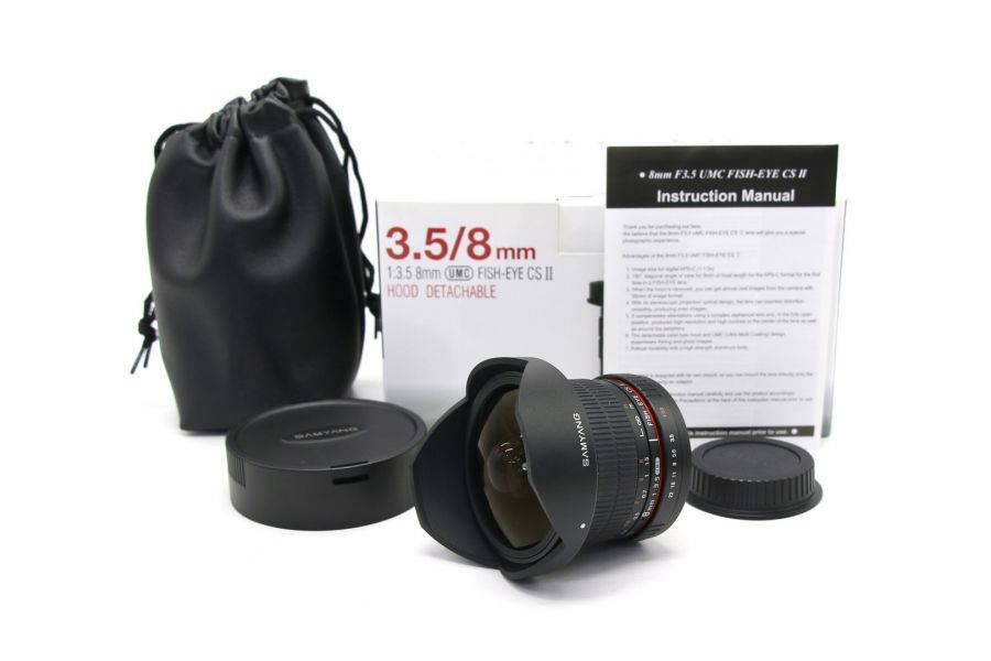 Samyang 8mm f/3.5 AS IF UMC Fish-eye CS II Canon EF в упаковке