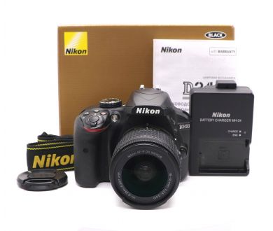 Nikon D3400 kit в упаковке (пробег 26445 кадров)