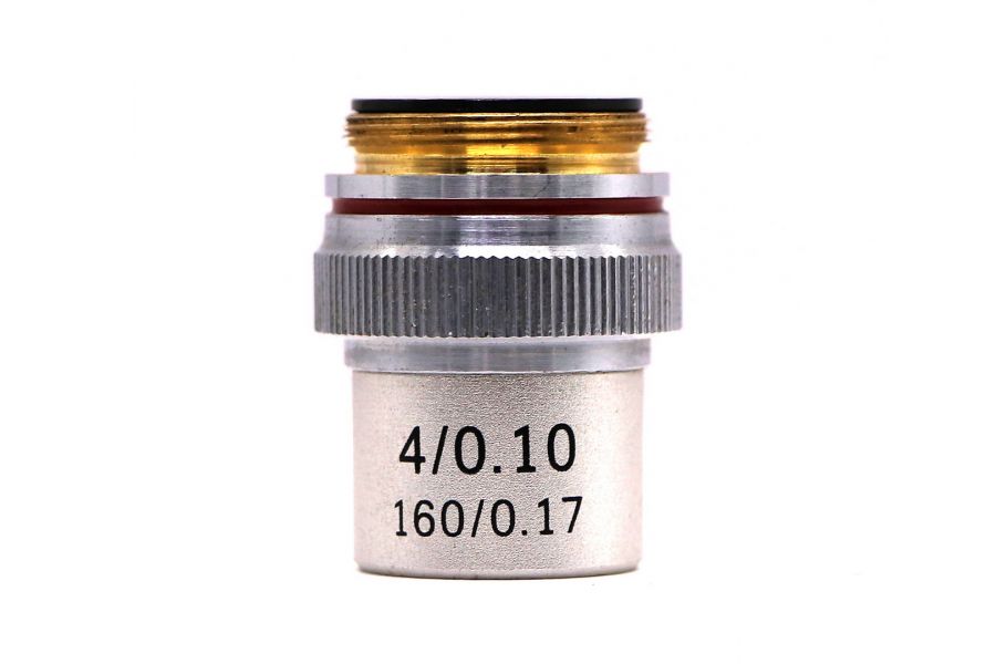 Объектив микроскопа 4/0.10